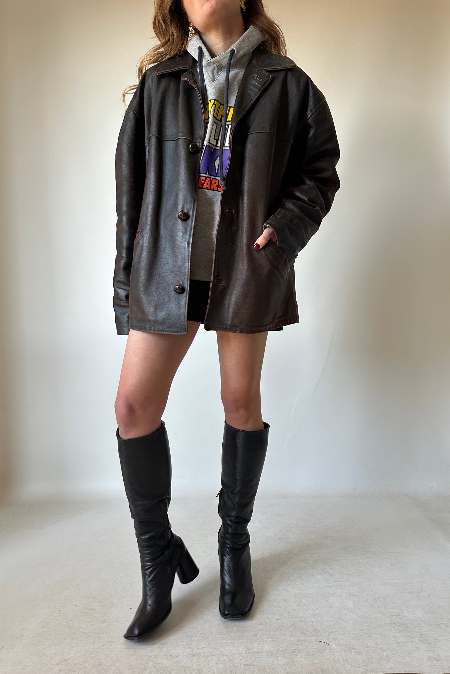 ALAN GORDON rare aviator distressed jacket