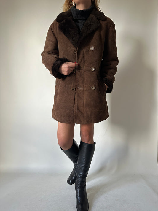 Chocolate petite Shearling