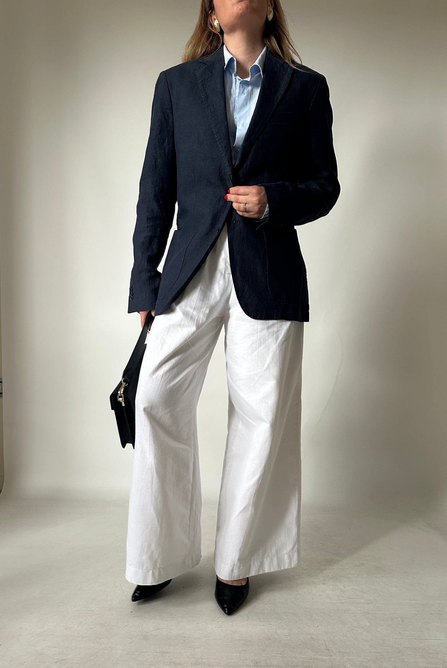 Blazer petite in puro lino