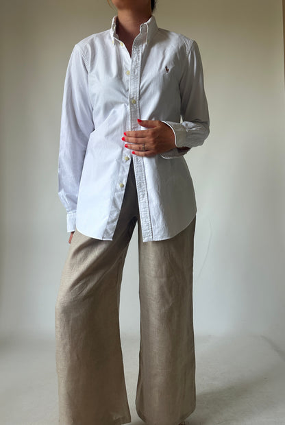 RALPH LAUREN white petite shirt