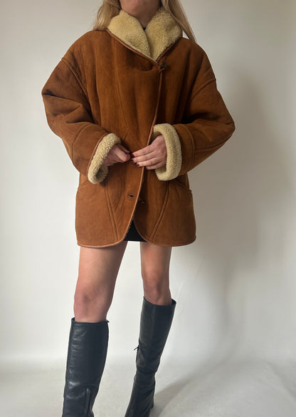 Perfect camel Spanish superior Shearling