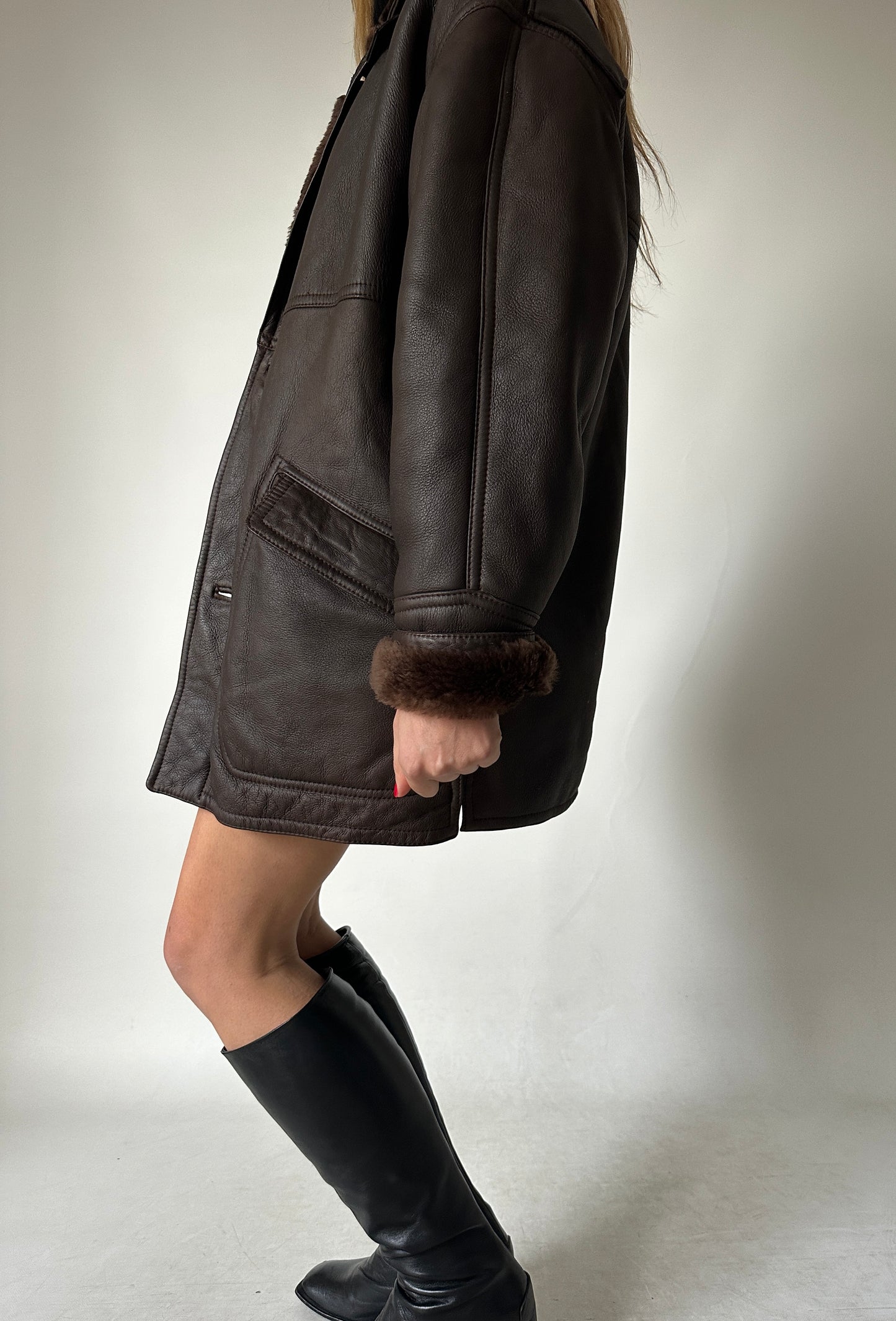Chocolate beautiful Shearling