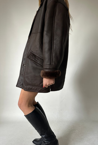 Chocolate beautiful Shearling
