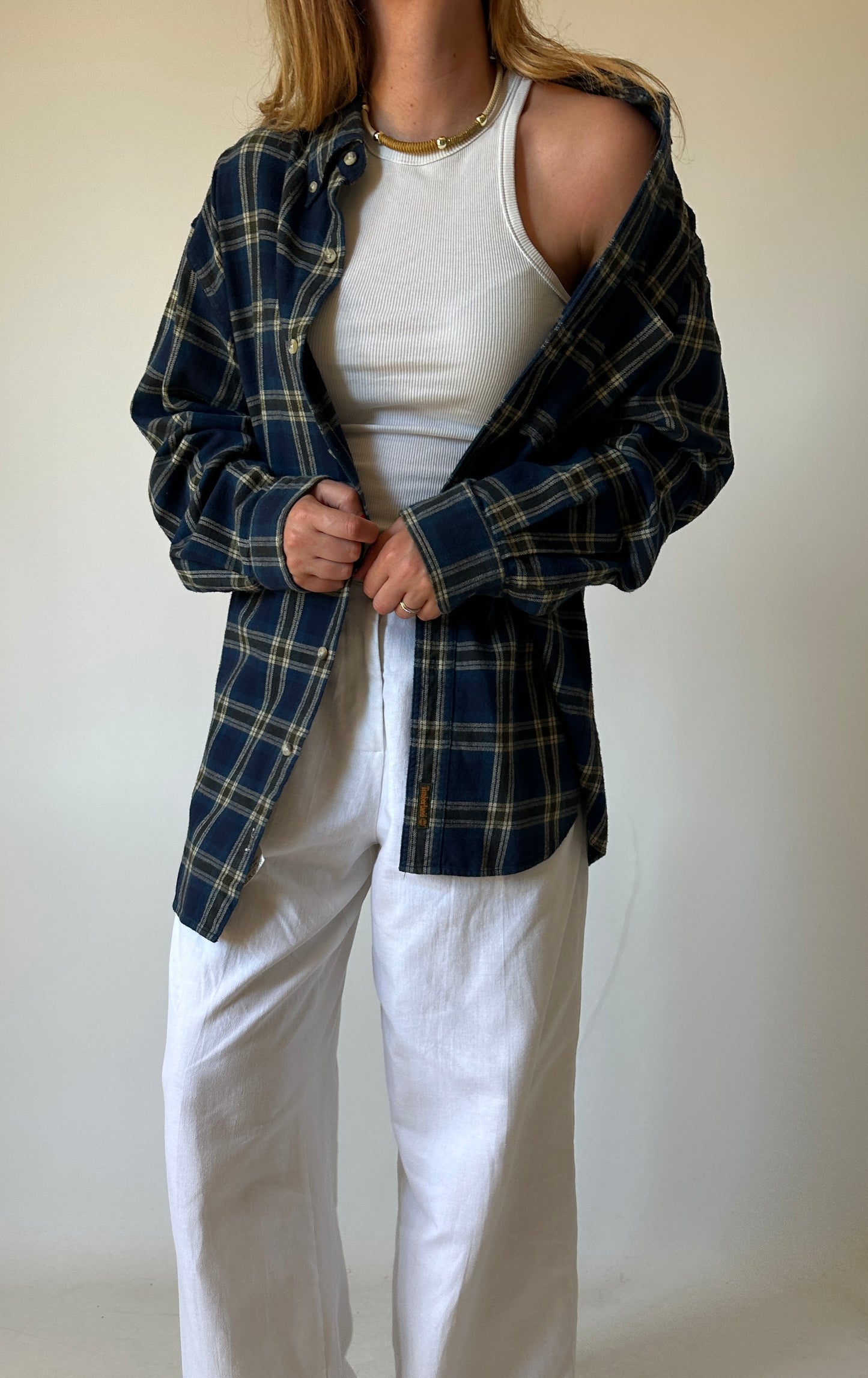TIMBERLAND plaid cotton shirt