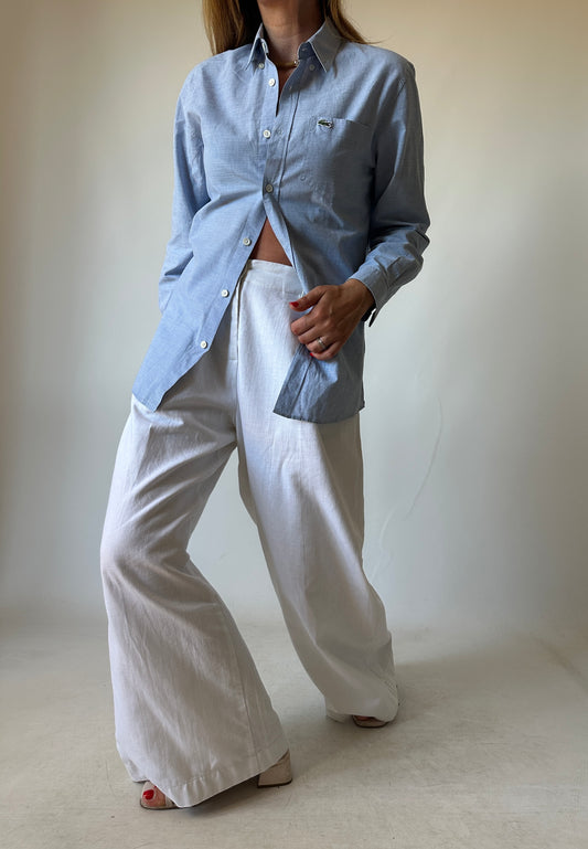 LA COSTE light blue petite shirt