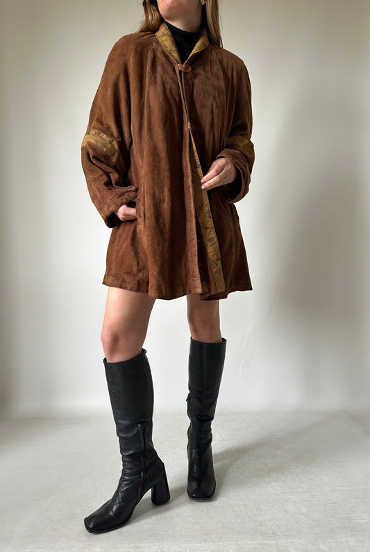 Alviero Martini real suede brown jacket