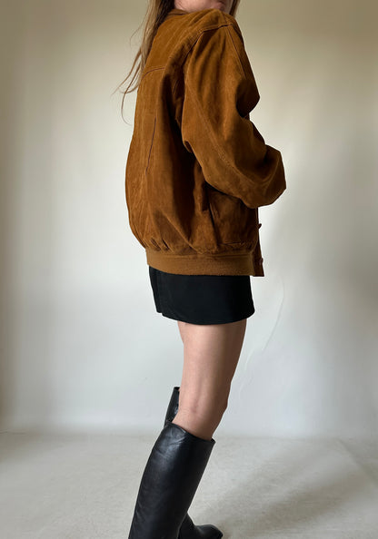Passpartour suede bomber