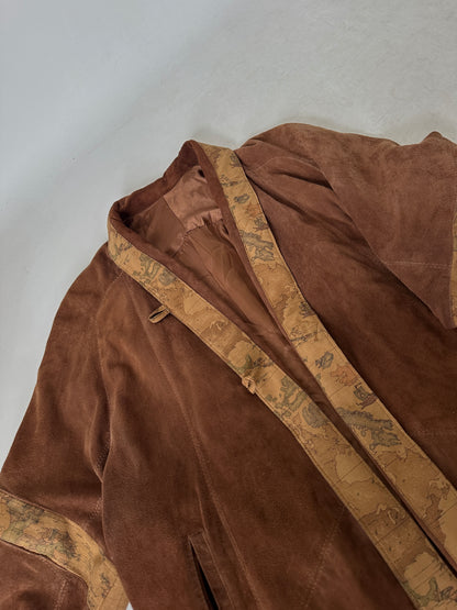 Alviero Martini real suede brown jacket