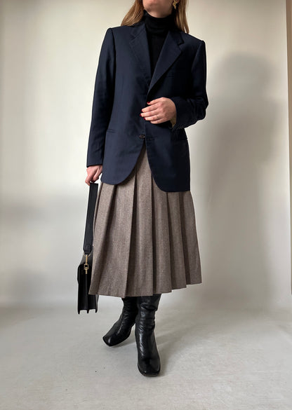 Made in Italy light wool navy blazer