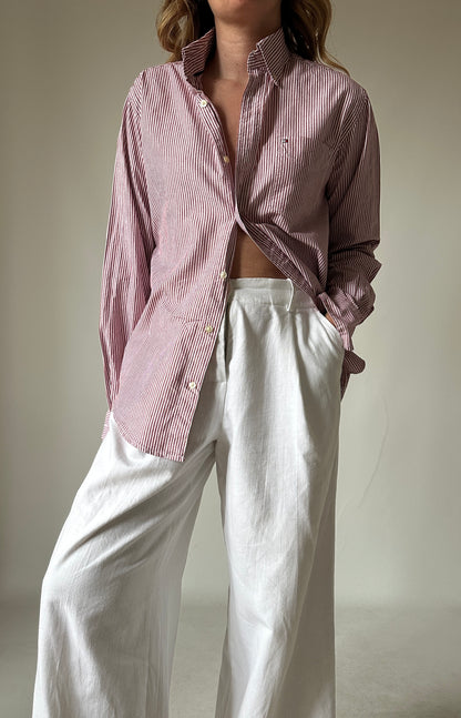 TOMMY HILFIGER striped petite shirt - nuova con etichetta
