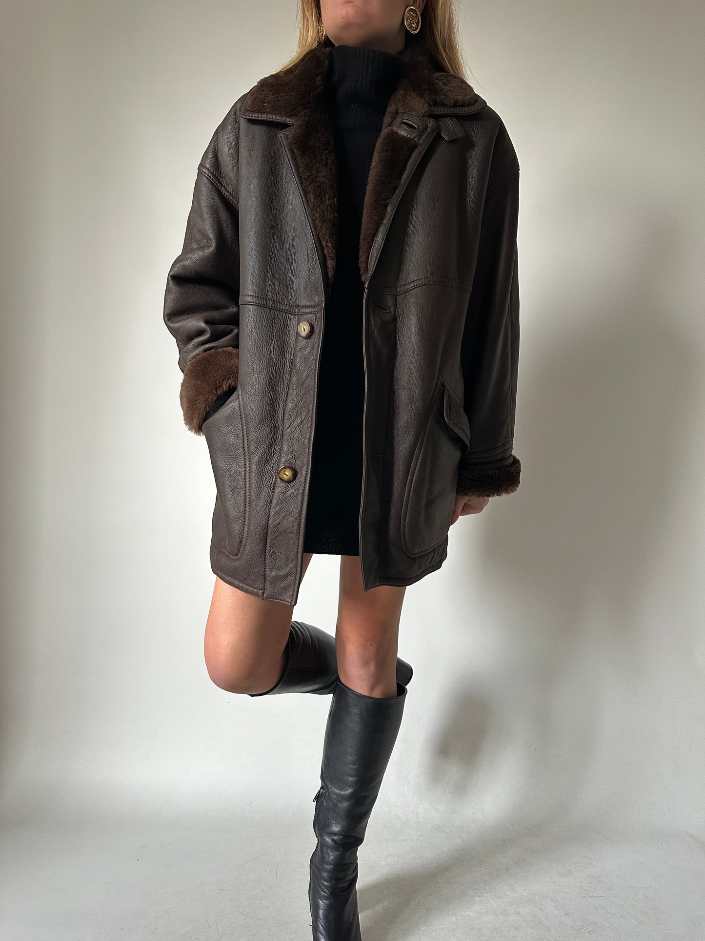 Chocolate beautiful Shearling