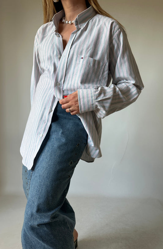 TOMMY HILFIGER linen blend shirt
