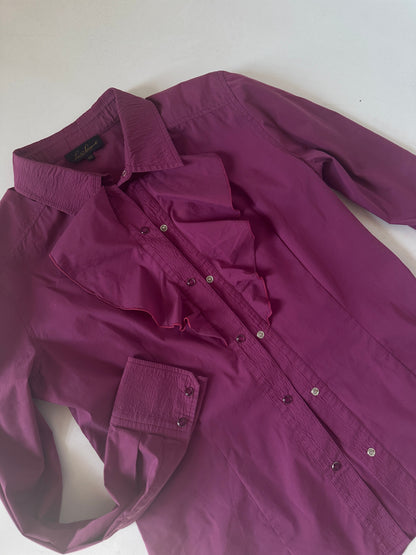 LUISA SPAGNOLI purple voilant shirt