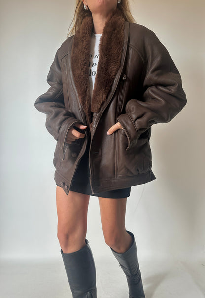 Chocolate beautiful Shearling