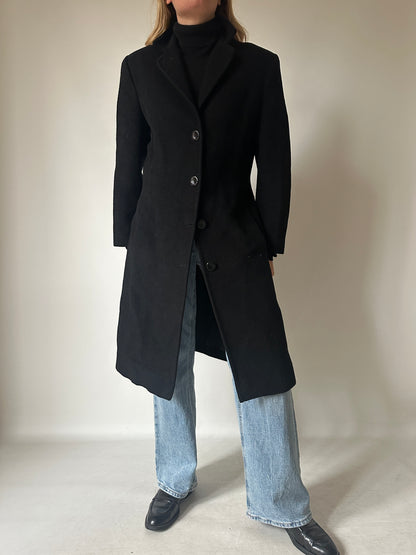 Wool slim coat