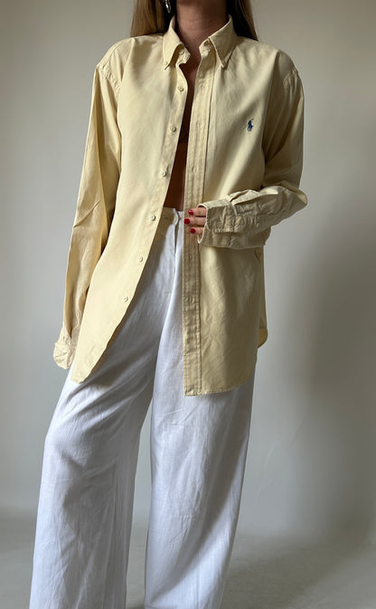 RALPH LAUREN butter yellow shirt - nuova con etichetta