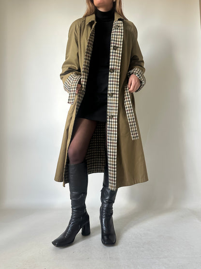 Trench cappottino double-face