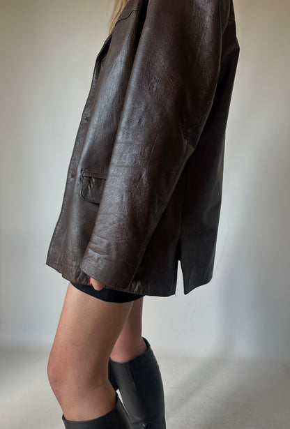 Dreamy chocolate leather jacket