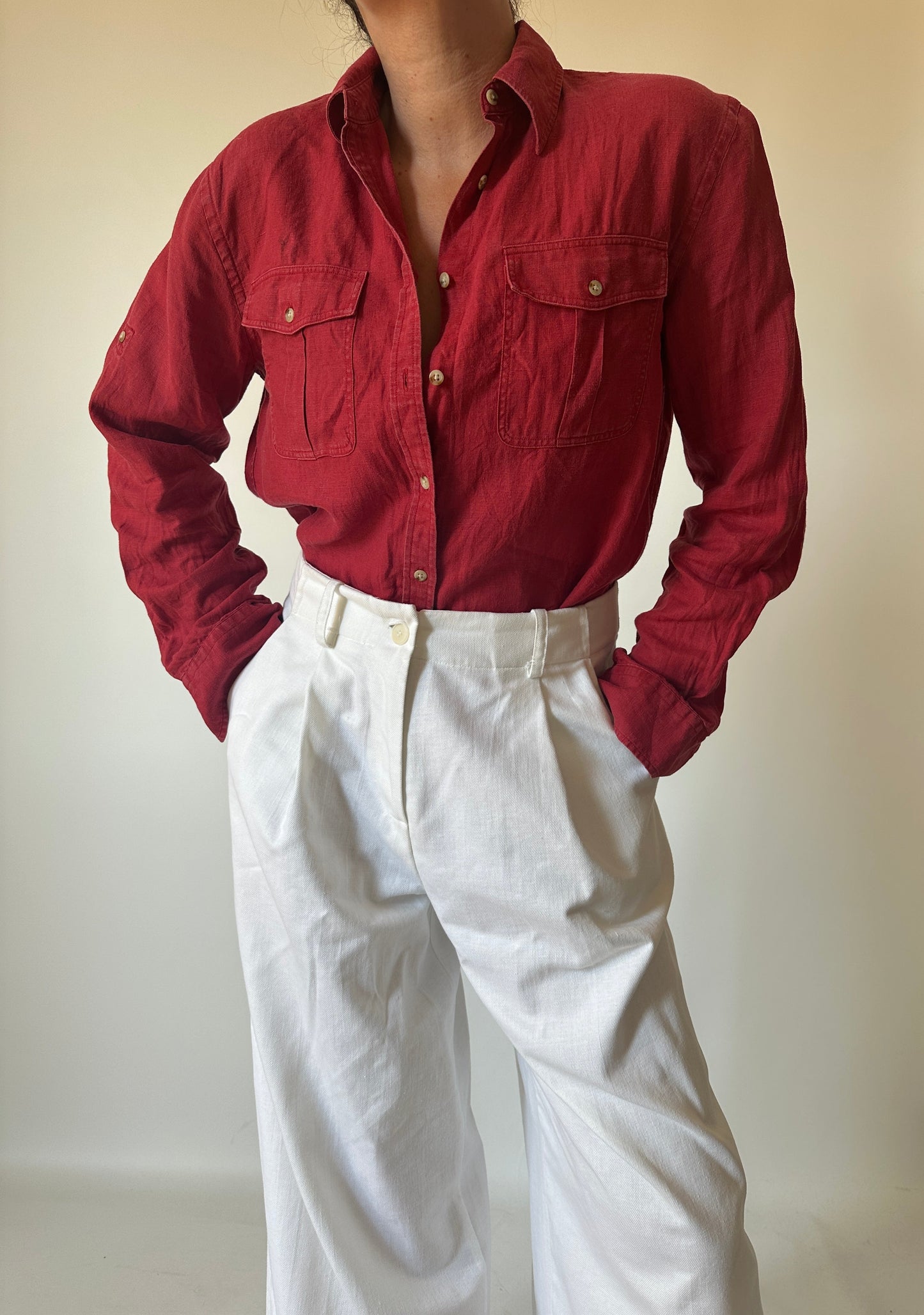 RALPH LAUREN pure linen shirt