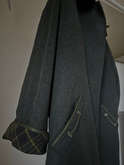 Wool and alpaca green loden