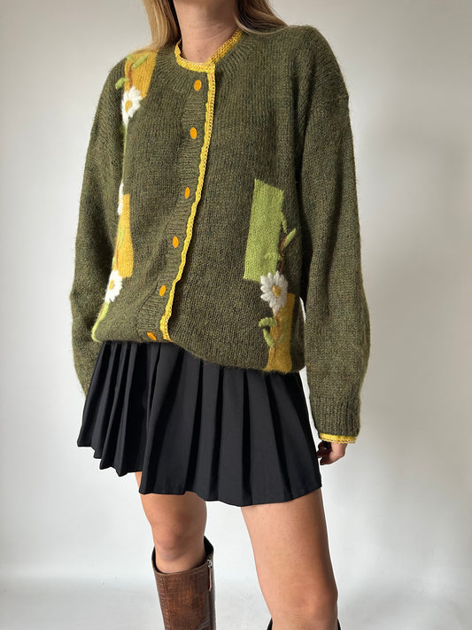 Sweet handmade wool cardigan