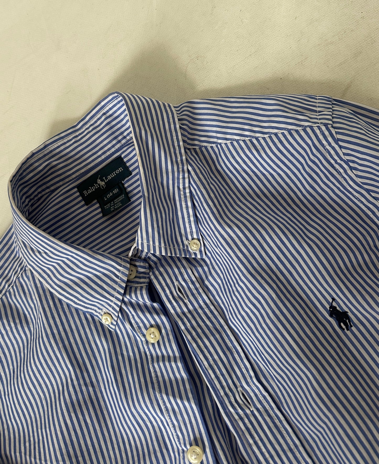 RALPH LAUREN striped petite shirt