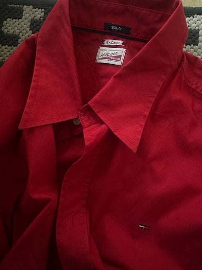 TOMMY HILFIGER cool red shirt