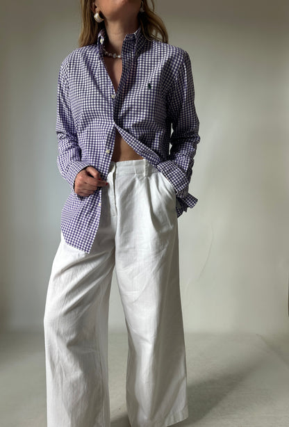 RALPH LAUREN vichy petite shirt