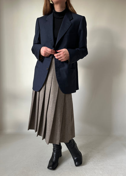 Made in Italy light wool navy blazer