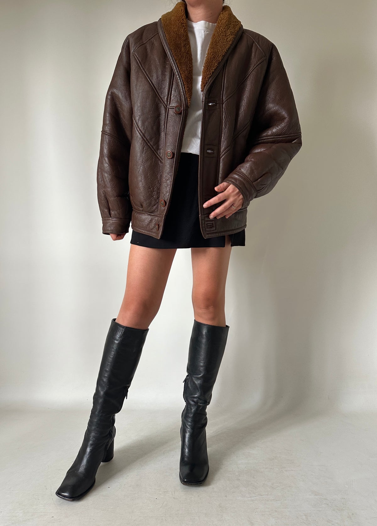 Chocolate beautiful Shearling