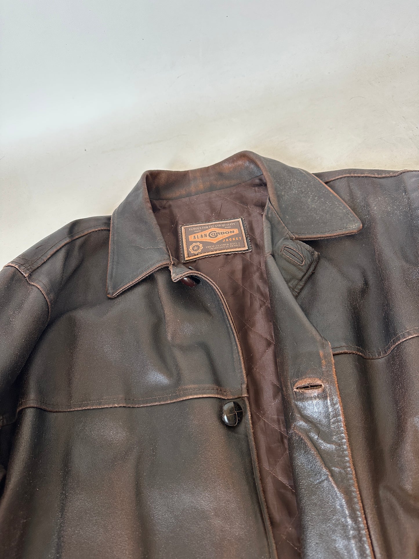 ALAN GORDON rare aviator distressed jacket