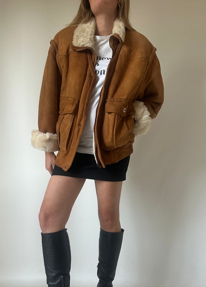 Petite bomber Shearling