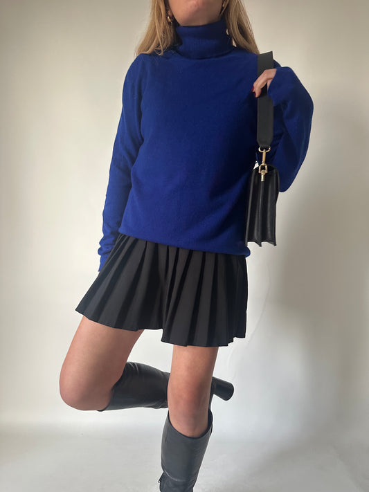 100% cachemire blue pullover