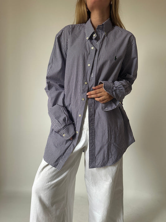 RALPH LAUREN purple oversize shirt