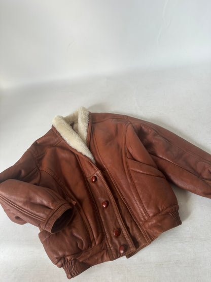 Chocolate petite shearling