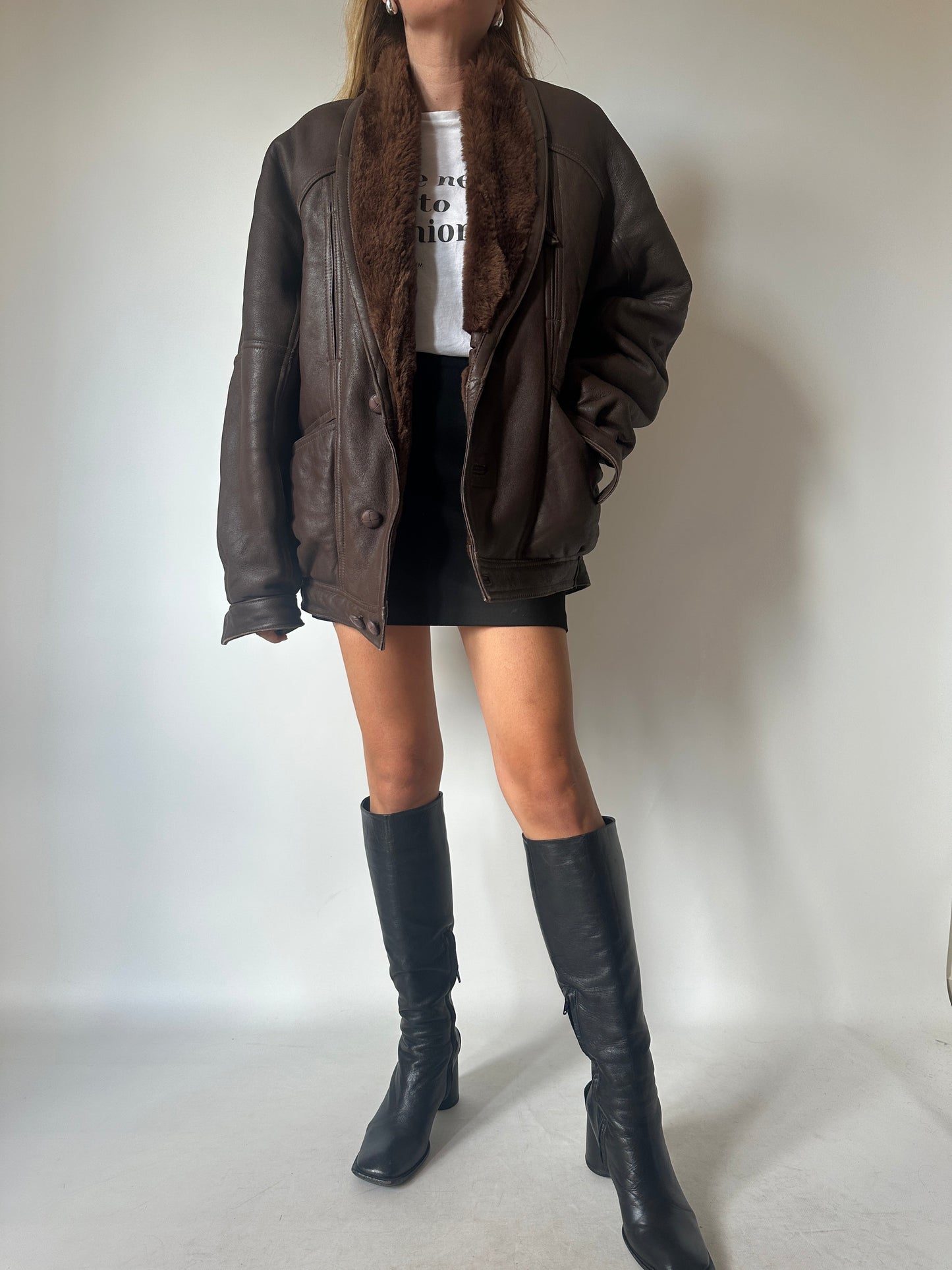 Chocolate beautiful Shearling