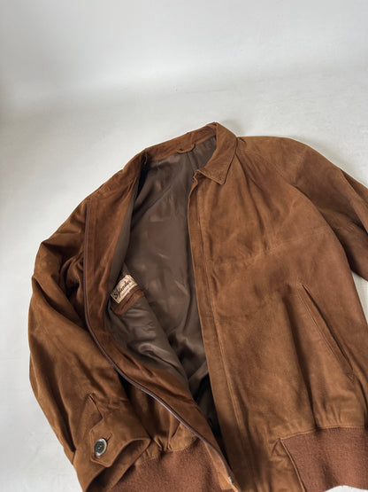 Dreamy suede brown bomber