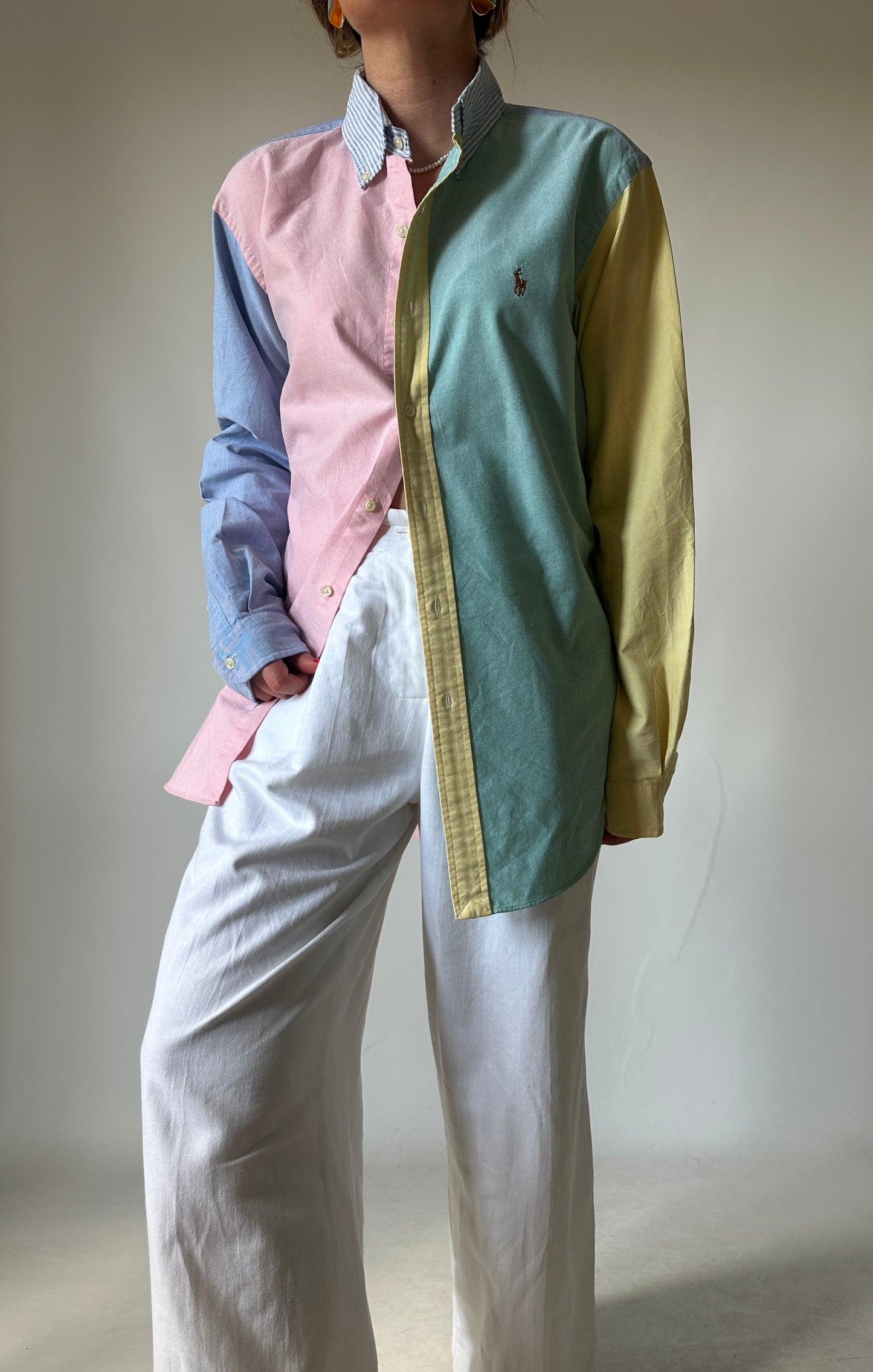RALPH LAUREN unique patchwork shirt