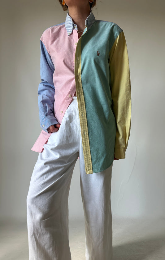 RALPH LAUREN unique patchwork shirt