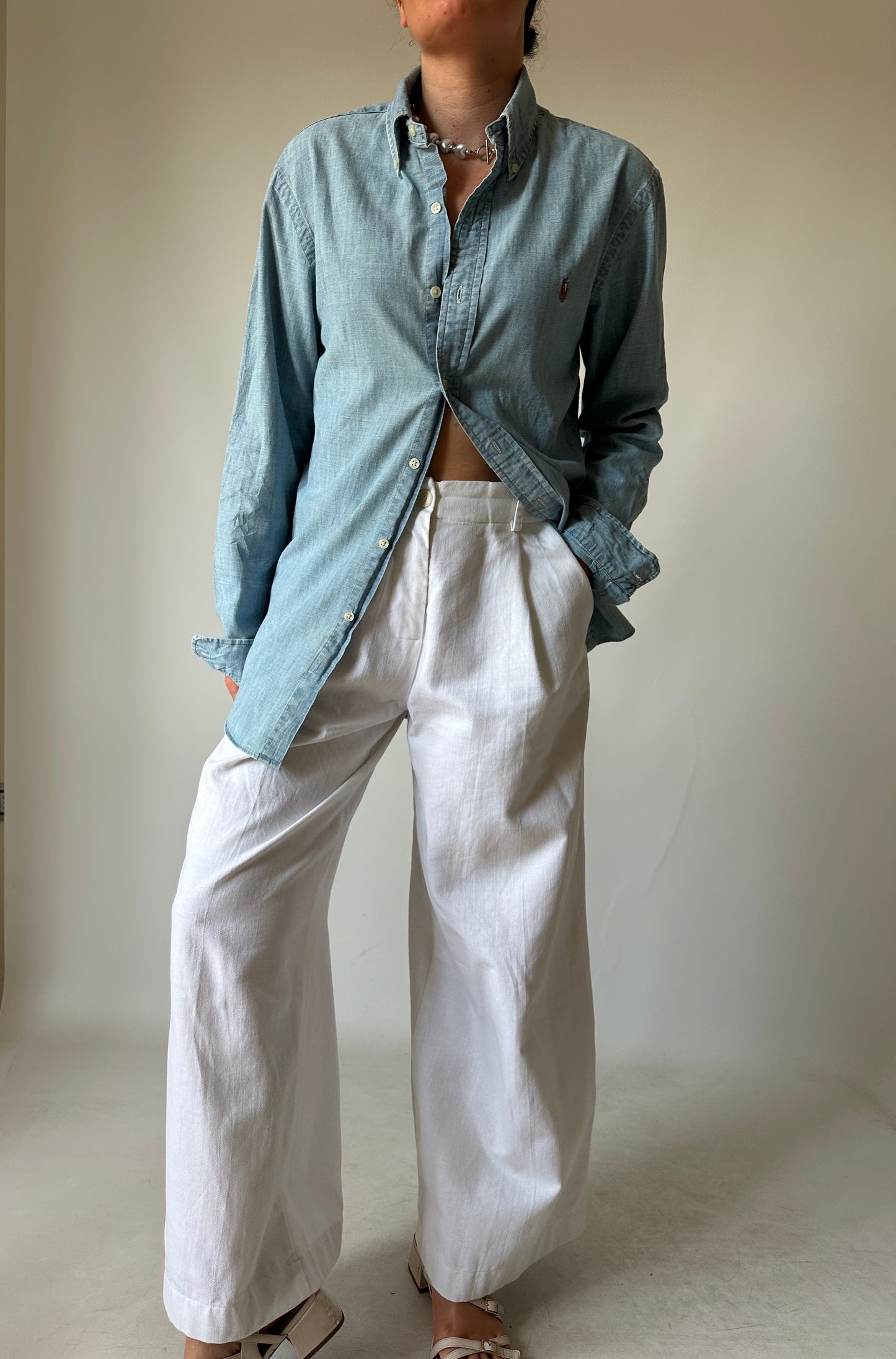 RALPH LAUREN petite denim shirt