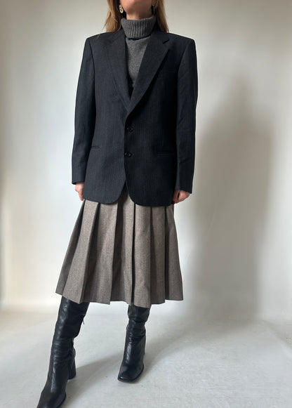 Precious wool pinstriped blazer