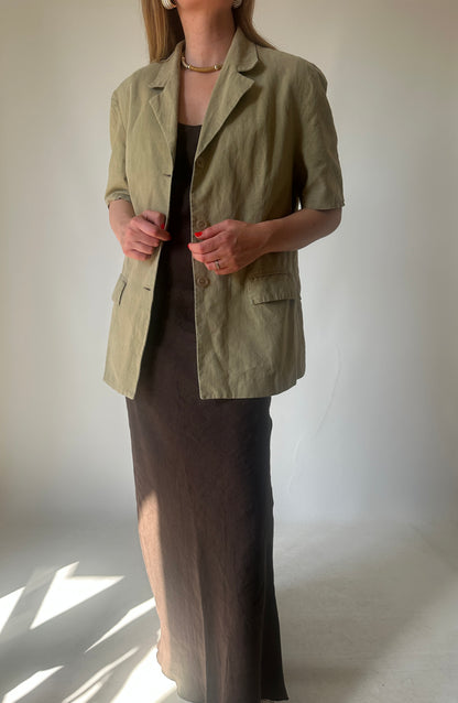 Pure linen light blazer