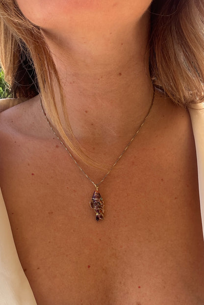 Collana con pesce cloisonnè
