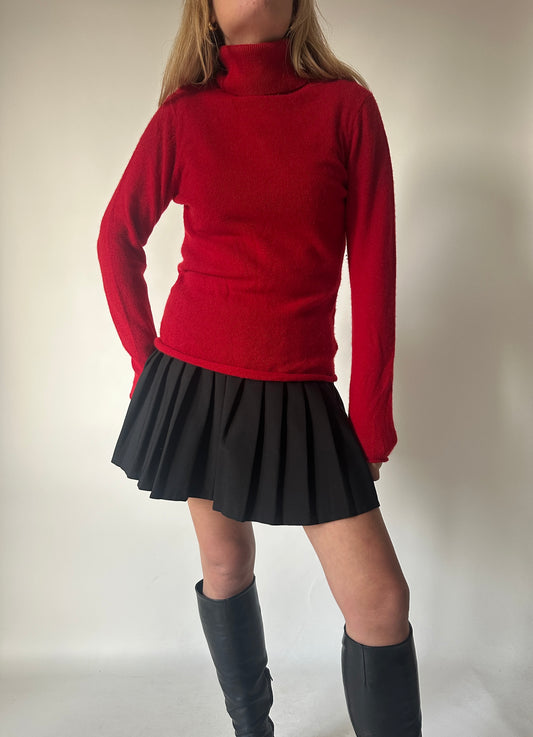 100% cachemire red pullover