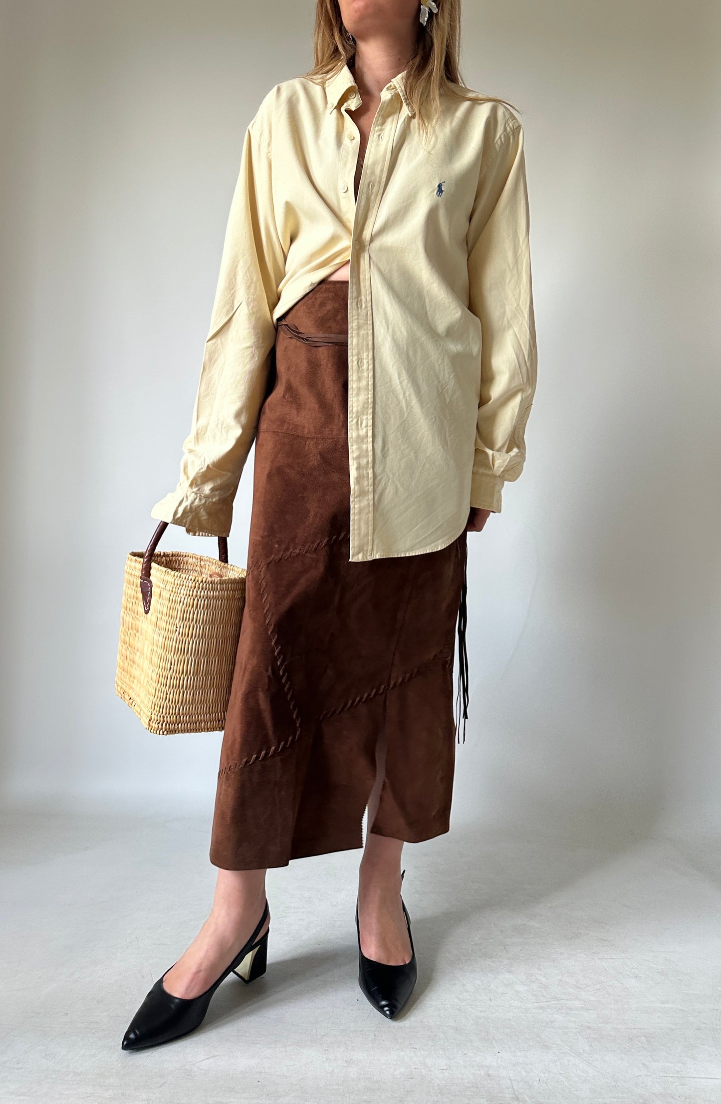 RALPH LAUREN butter yellow shirt - nuova con etichetta