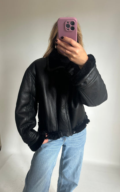 Dreamy black petite Shearling
