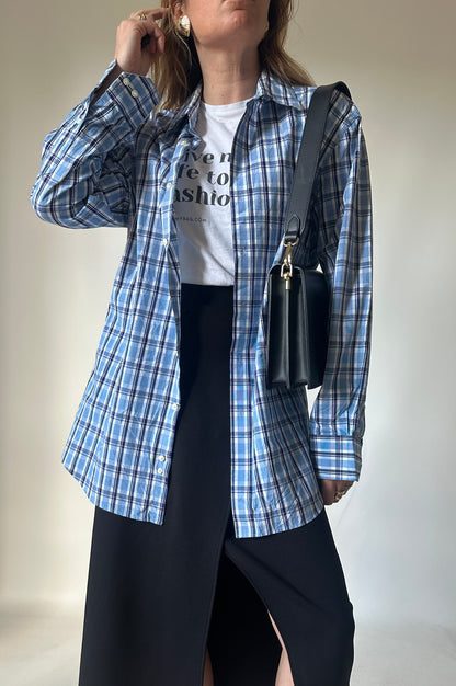 TOMMY HILFIGER tartan oversize shirt