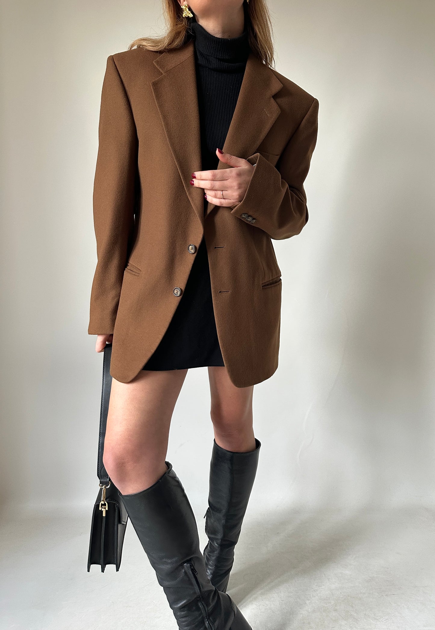 High quality wool camel blazer