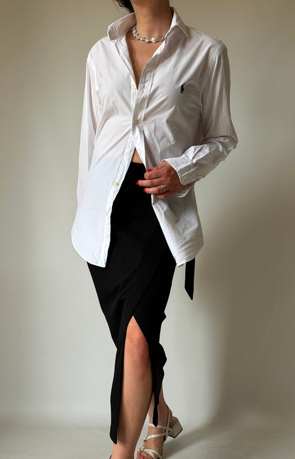 RALPH LAUREN white petite shirt