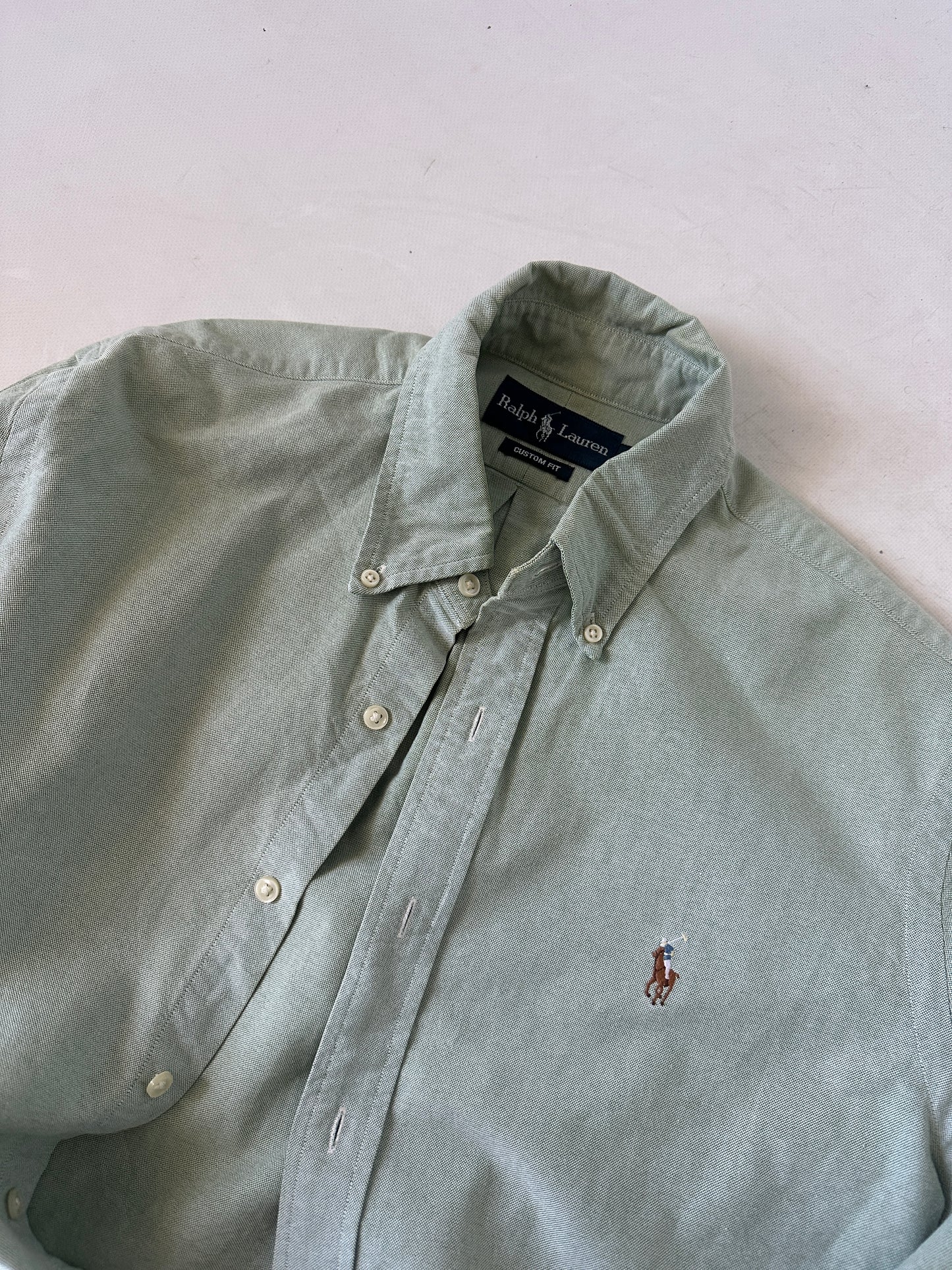 RALPH LAUREN salvia petite shirt